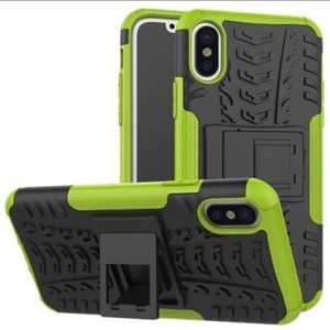 Rugged Phone Cover w/Kickstand fits iPhone X